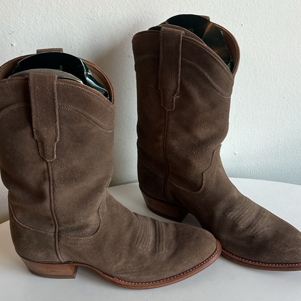 SOLD Tecovas Western Suede Cowboy Boots